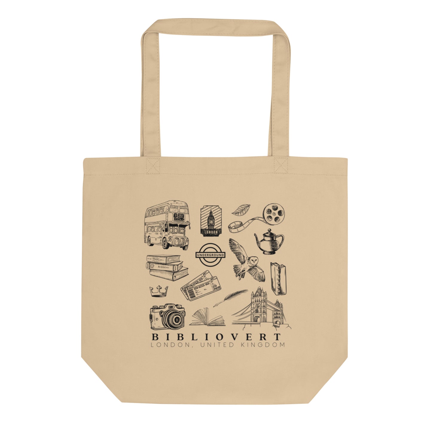 London-Themed Tote Bag