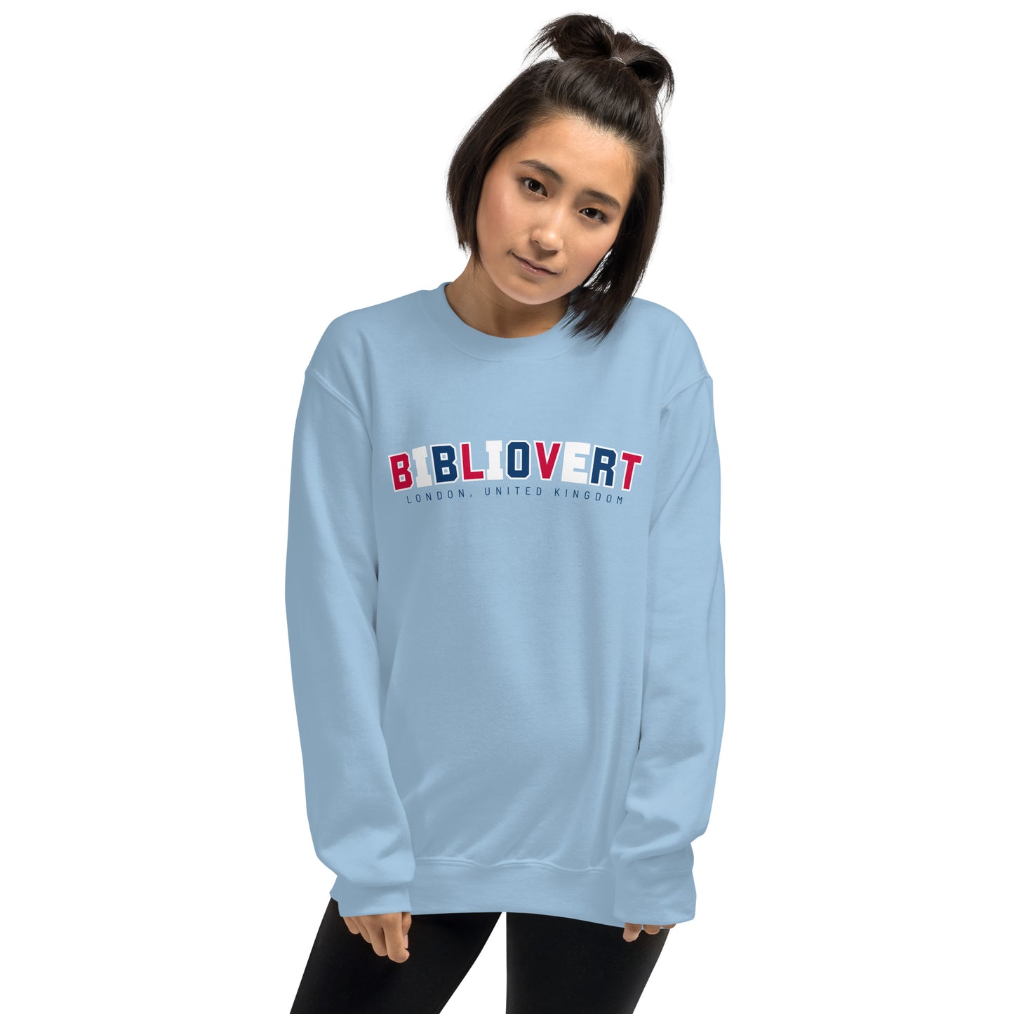 London-Themed Bibliovert Crewneck Sweatshirt (Light Colors)