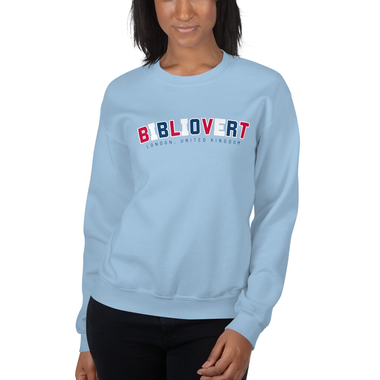 London-Themed Bibliovert Crewneck Sweatshirt (Light Colors)