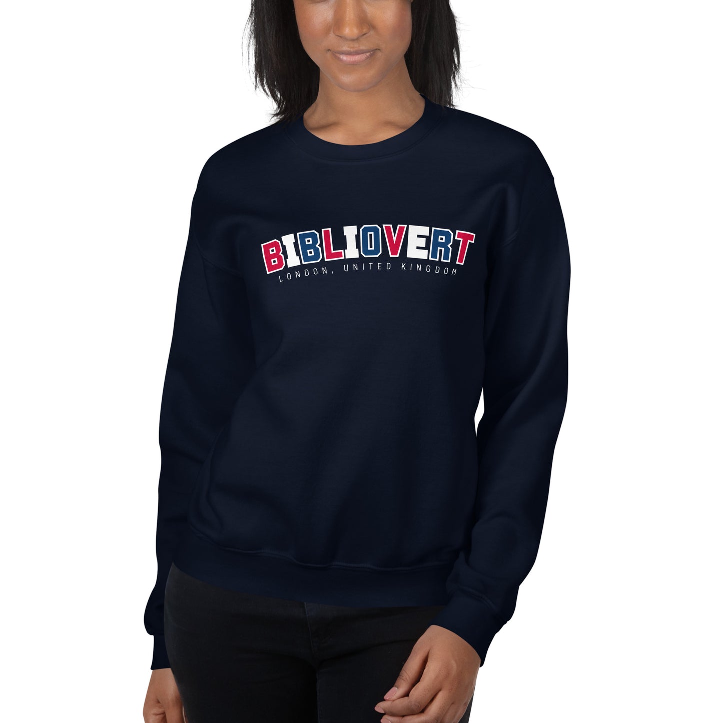 London-Themed Bibliovert Crewneck Sweatshirt (Dark Colors)