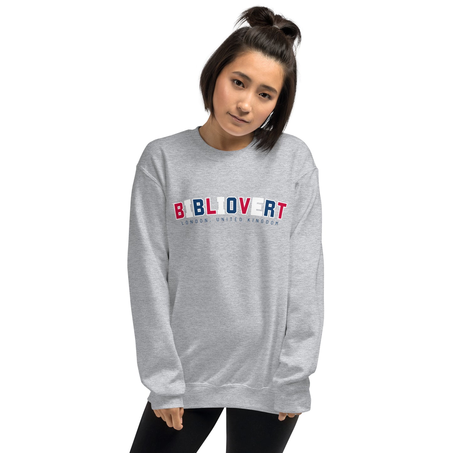 London-Themed Bibliovert Crewneck Sweatshirt (Light Colors)